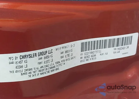 2013 Fiat 500 Pop z USA, uszkodzony, nr VIN 3C3CFFARXDT737151